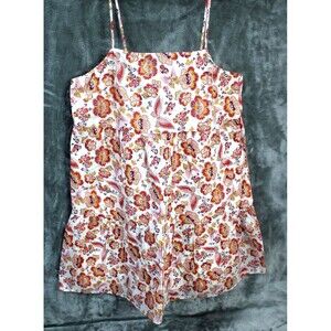 LOFT Floral  Swing Adjustable Spaghetti Strap Dress Women's Size MP